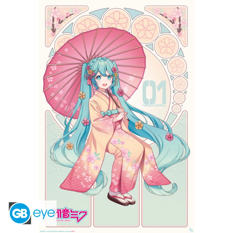 Abysse: Hatsune Miku - Maxi Poster (91,5 x 61cm) - Sakura Kimono