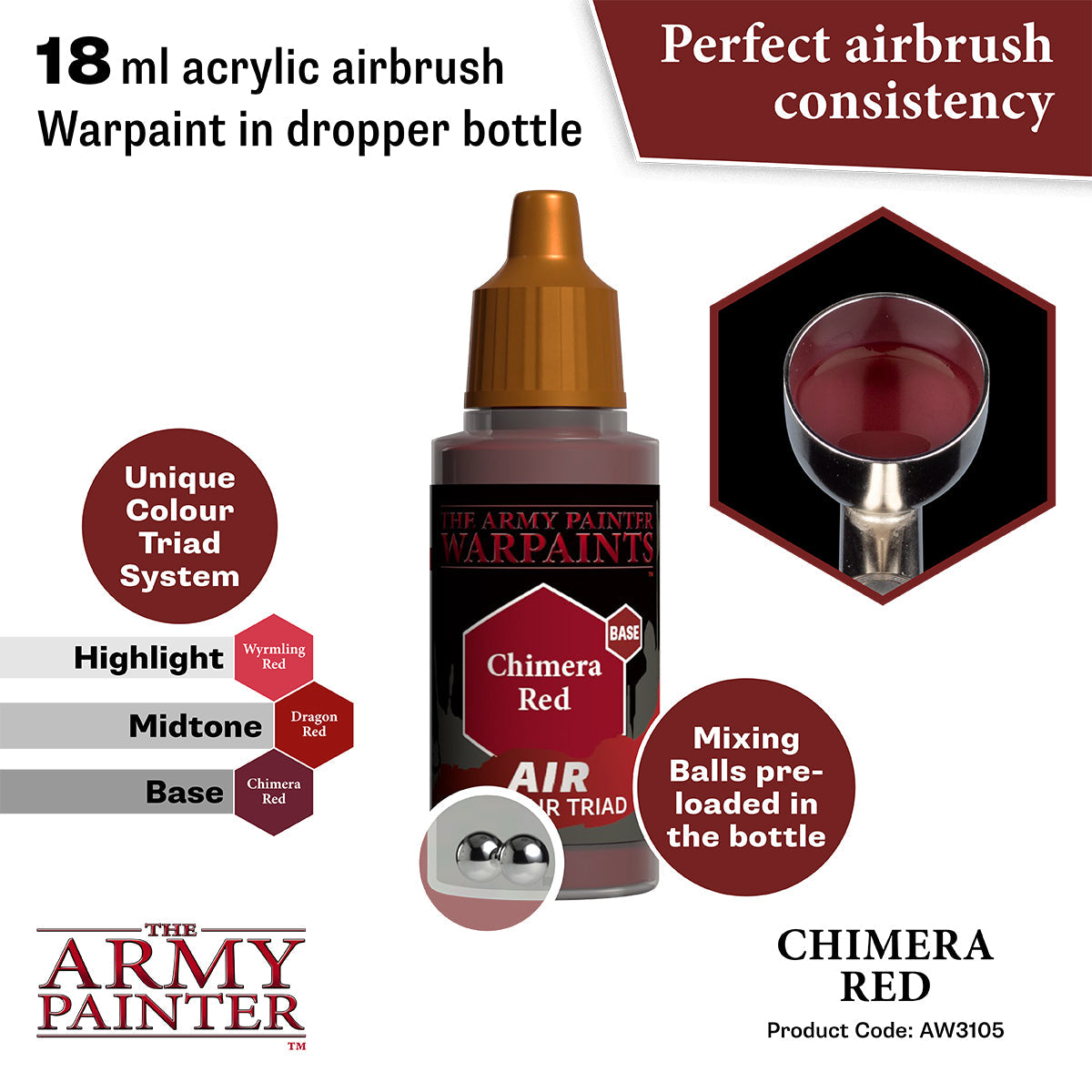 The Army Painter - Chimera Red - Warpaints Air