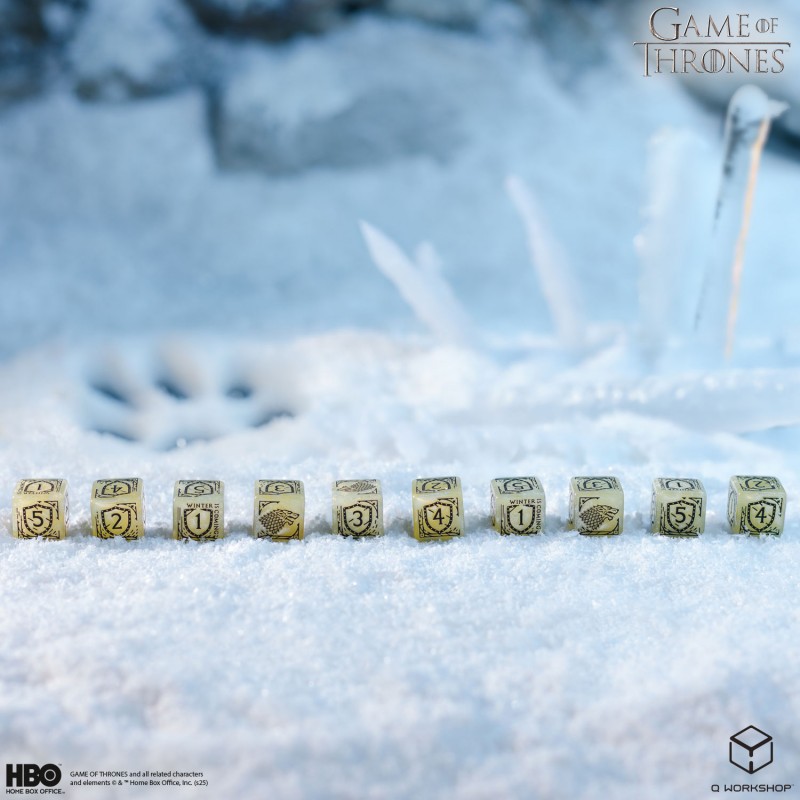 Q Workshop | Stark | Game Of Thrones 10xD6 Dice Set
