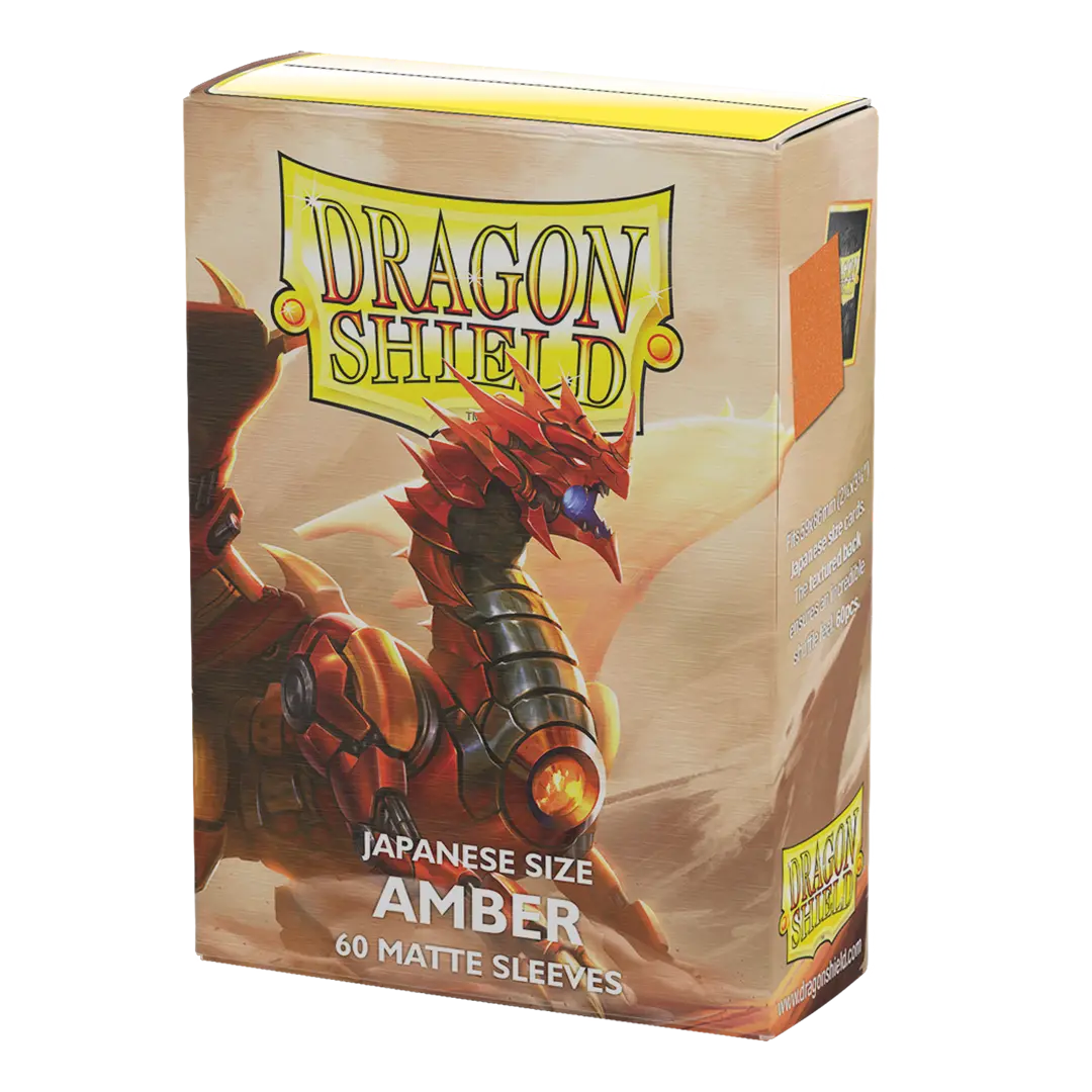 Dragon Shield: Amber - Matte Sleeves - Japanese Size