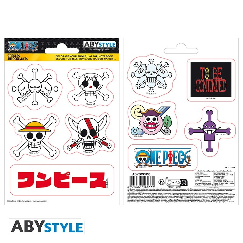 One Piece | (16 x 11cm) Emperors Skulls | Sticker