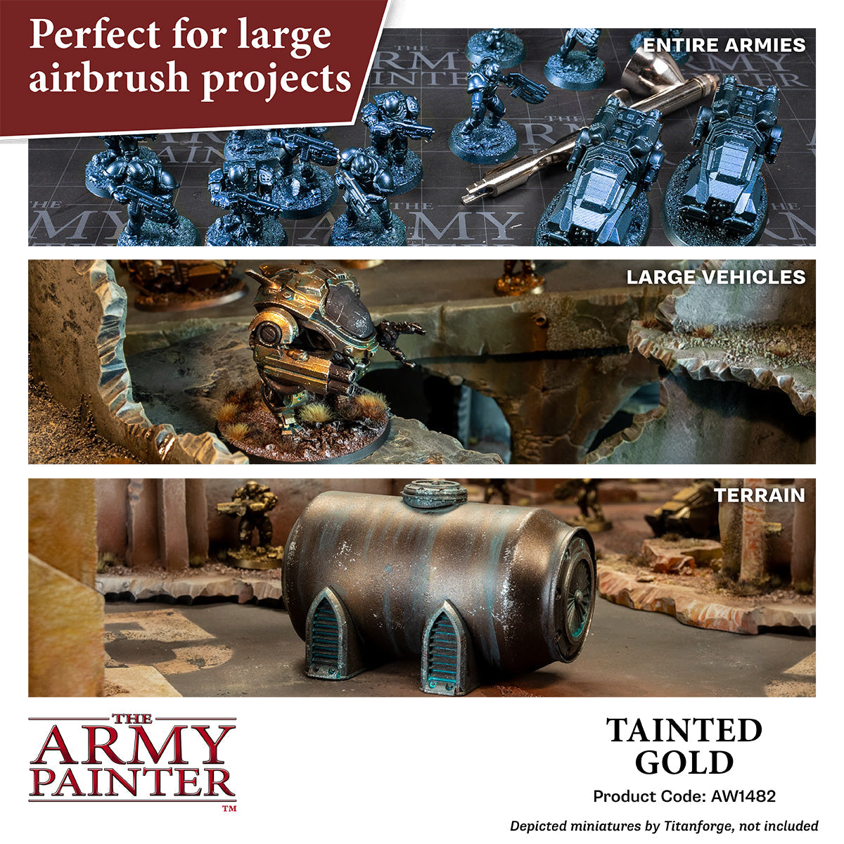 The Army Painter - Tainted Gold - Warpaints Air Metallics
