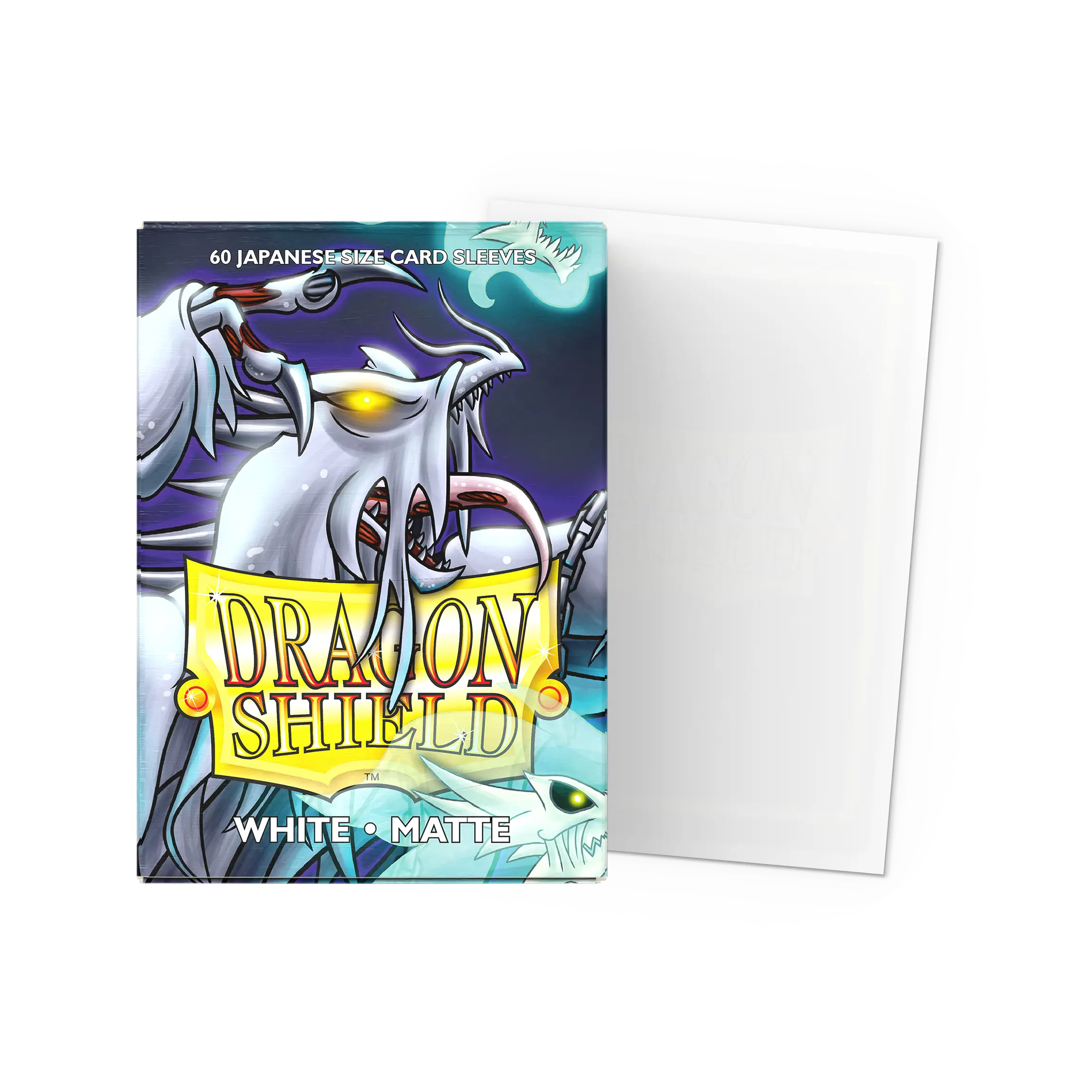 Dragon Shield: White - Matte Sleeves - Japanese Size