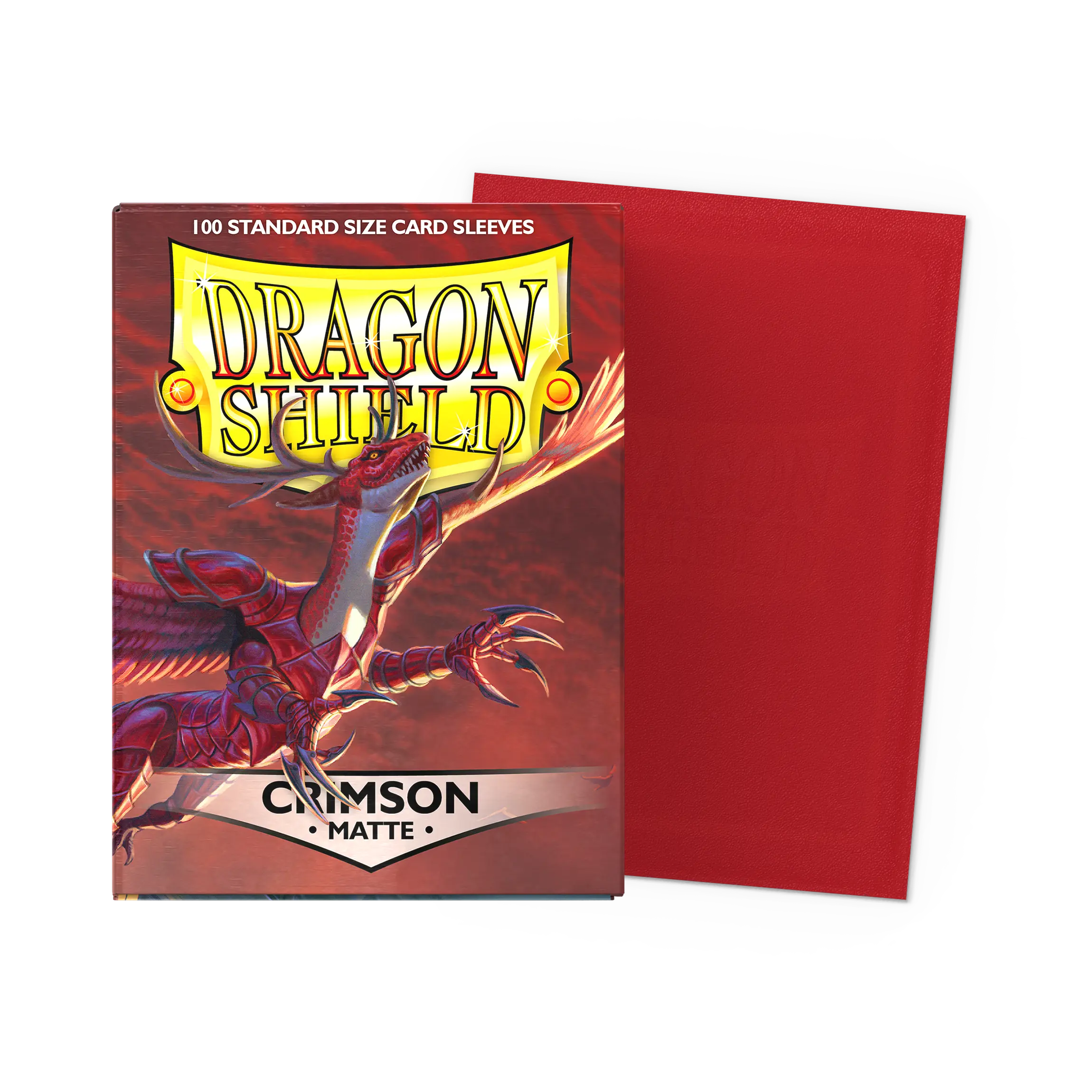 Dragon Shield: Crimson - Matte Sleeves - Standard Size