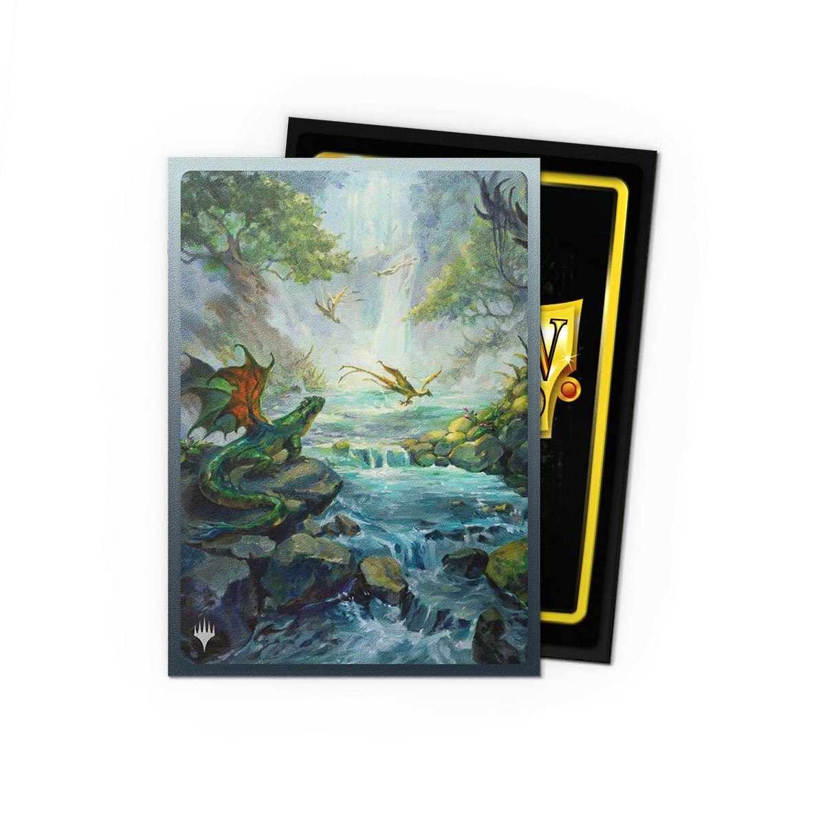 Dragon Shield X Magic: The Gathering: Misty Rainforest - Standard Size Sleeves Landfall Series