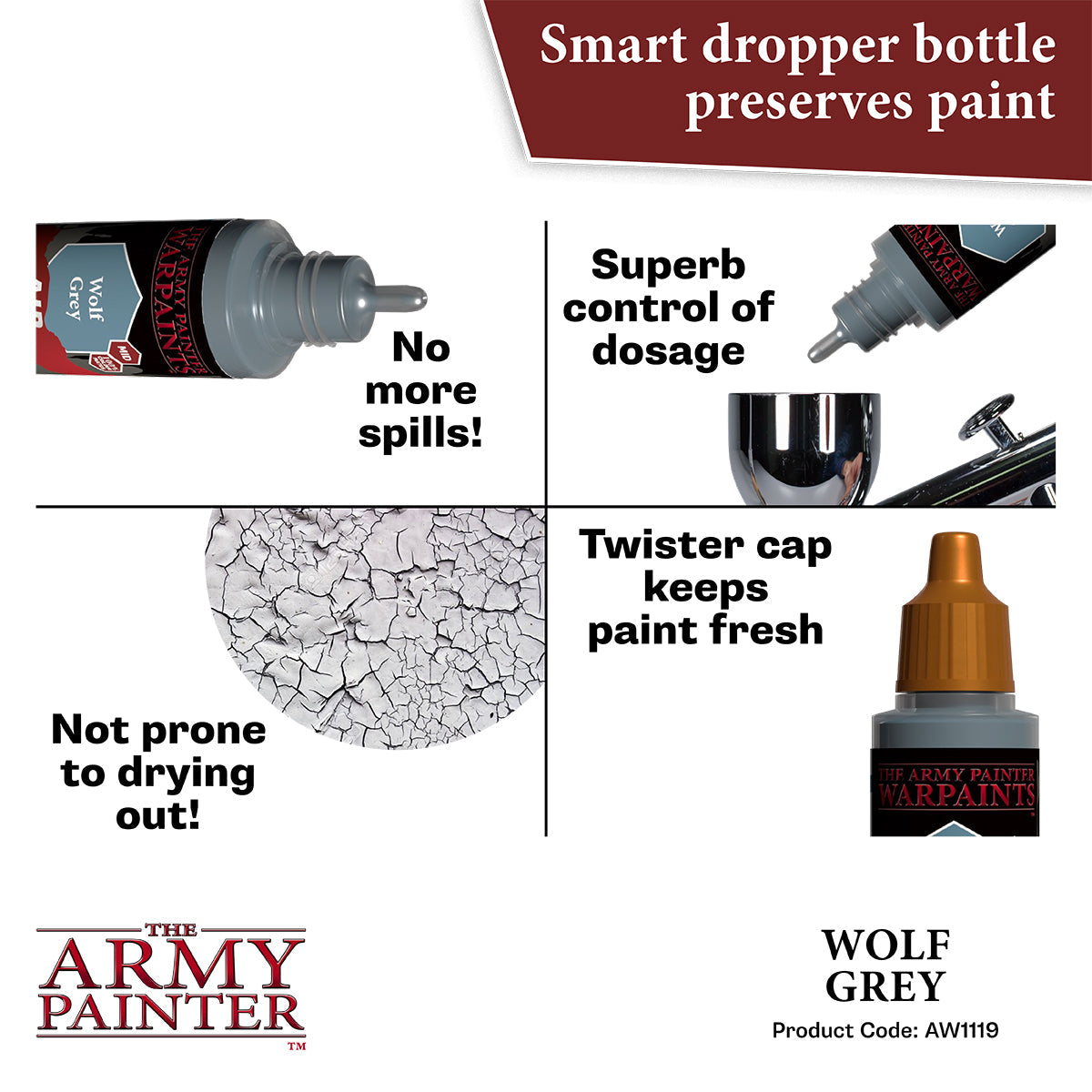 The Army Painter - Wolf Grey - Warpaints Air