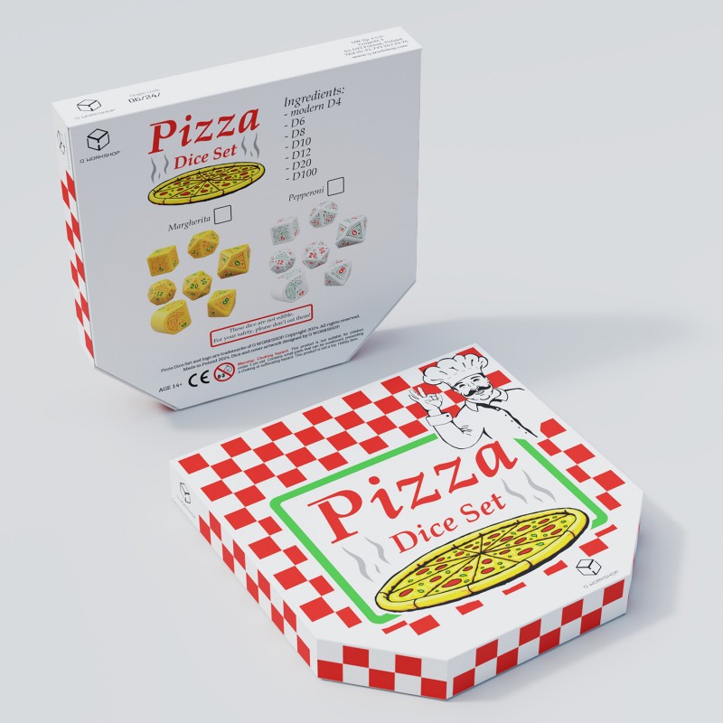 Q Workshop | Margherita | Pizza Dice Set