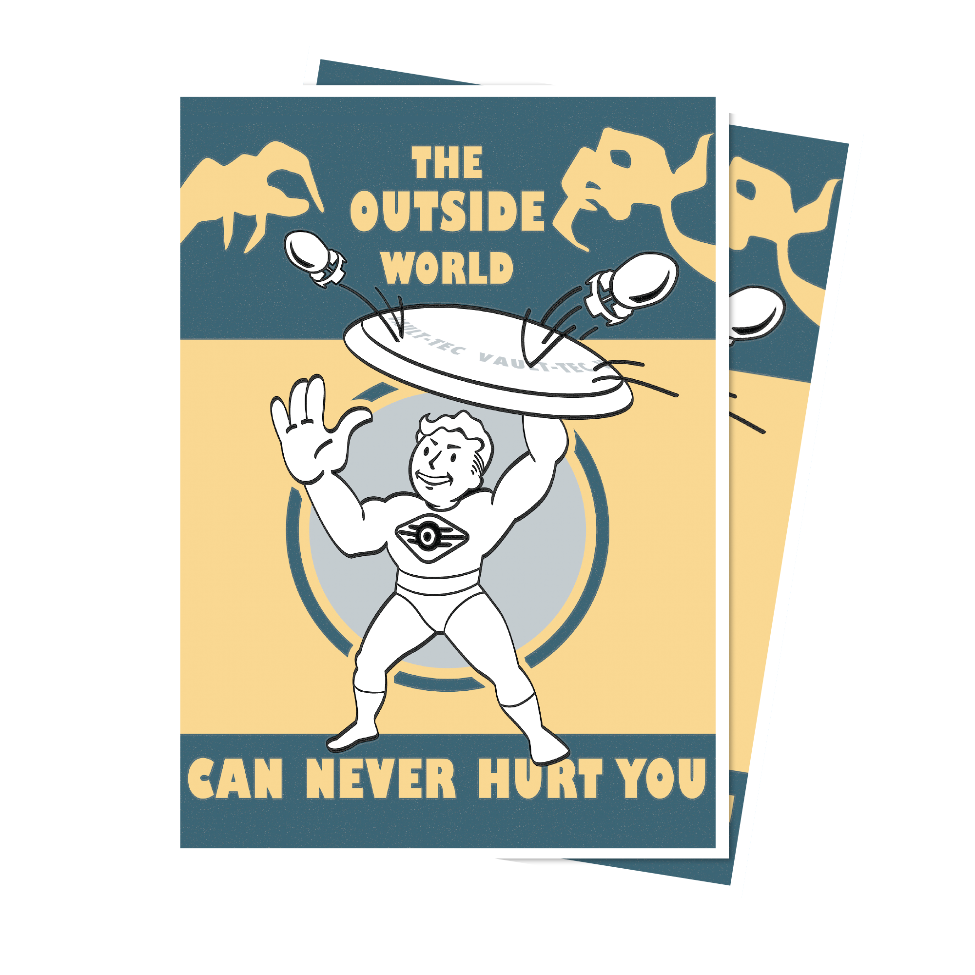 Ultra Pro | Fallout | Vault Boy - The Outside World 105ct APEX DECK PROTECTOR Sleeves