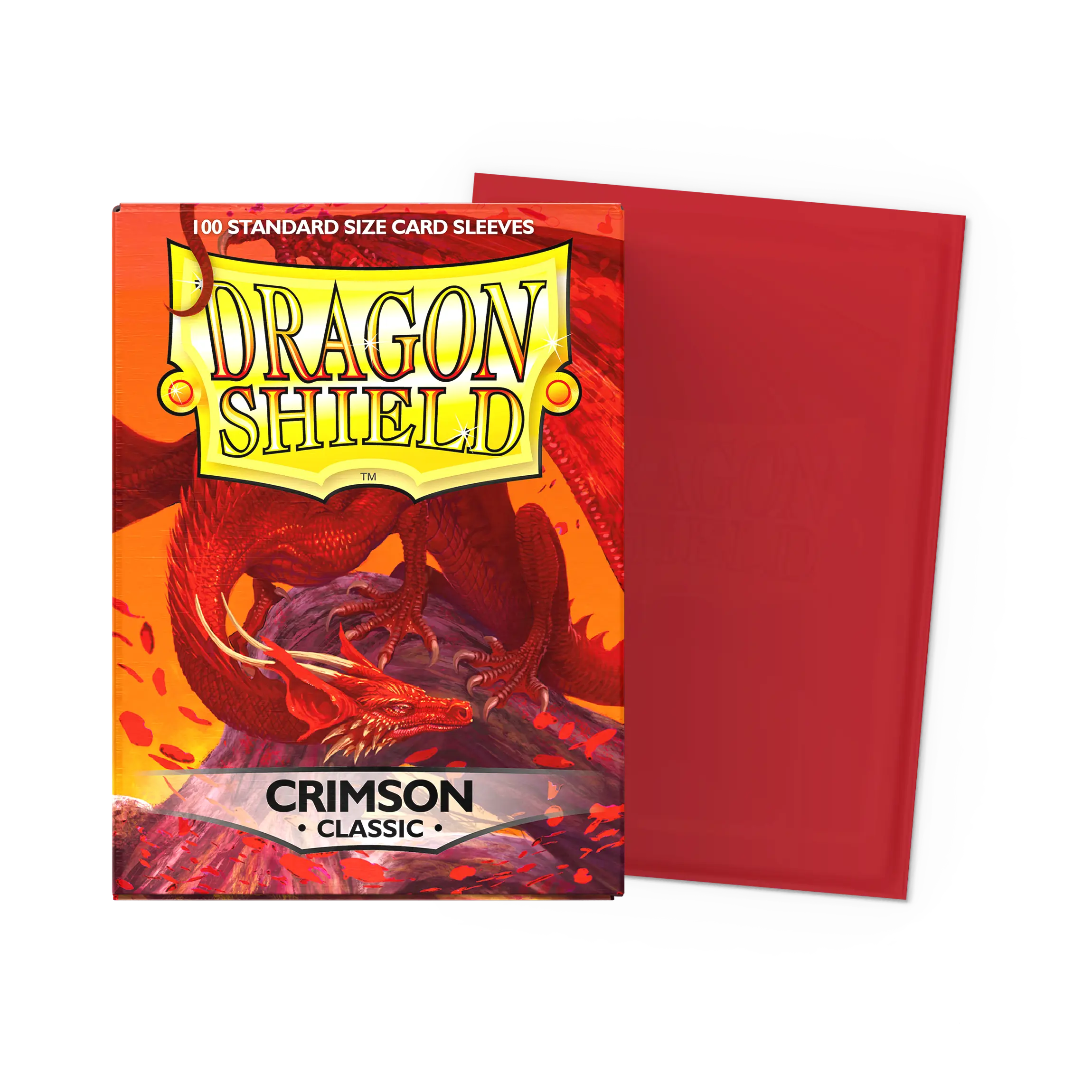 Dragon Shield: Crimson - Classic Sleeves - Standard Size