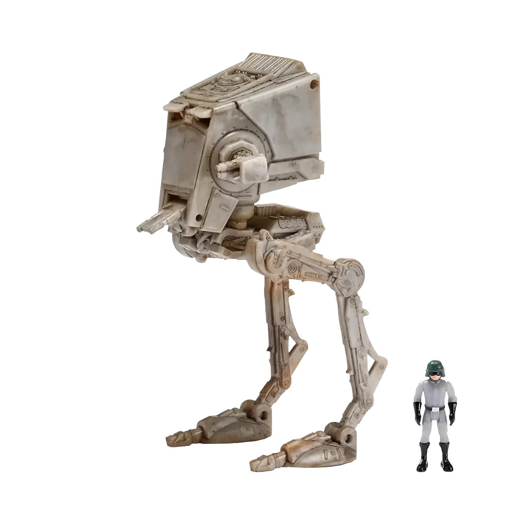 Jazwares: Star Wars - AT-ST auf Hoth - Fahrzeug 8cm (inklusive 1er Spielfigur)