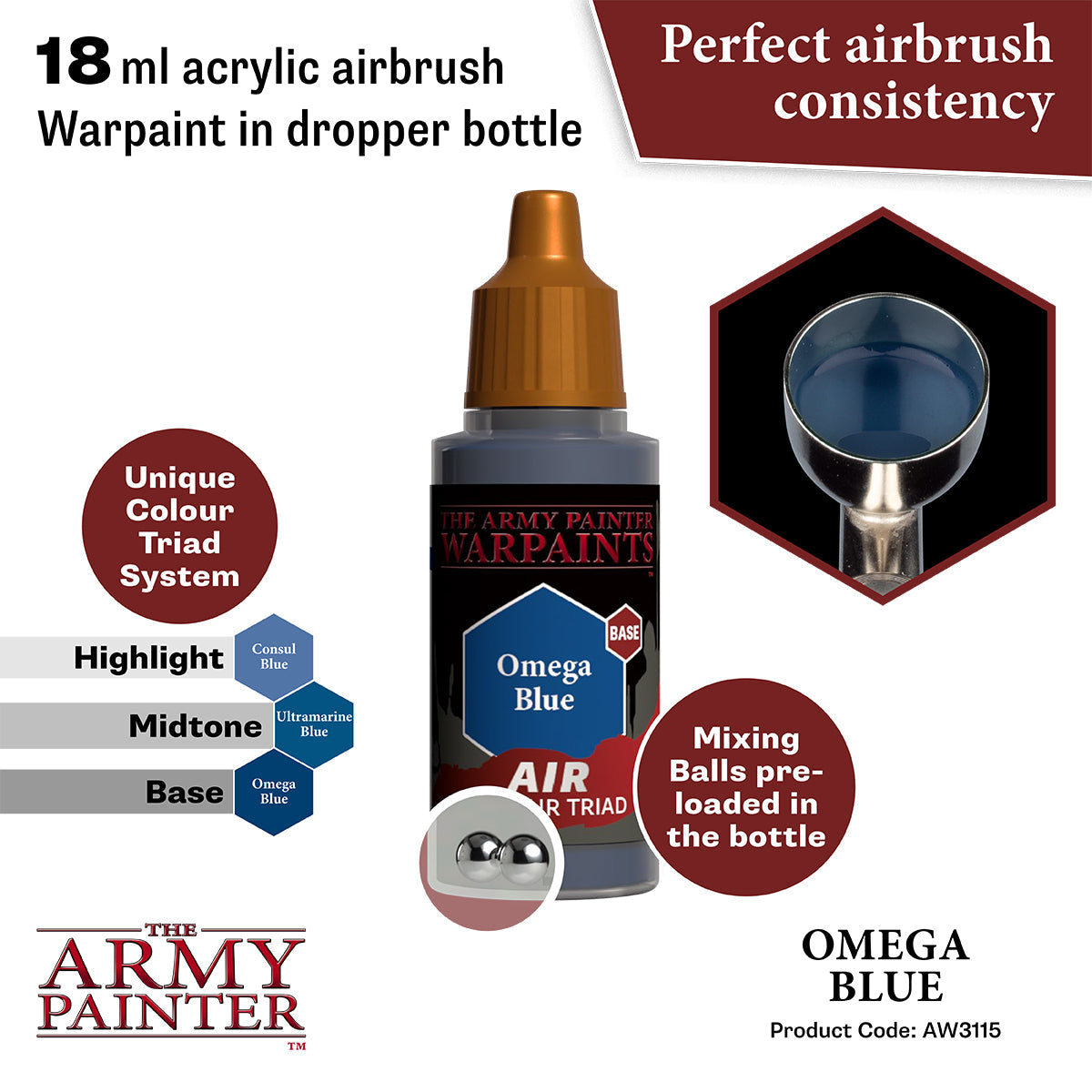 The Army Painter - Omega Blue - Warpaints Air