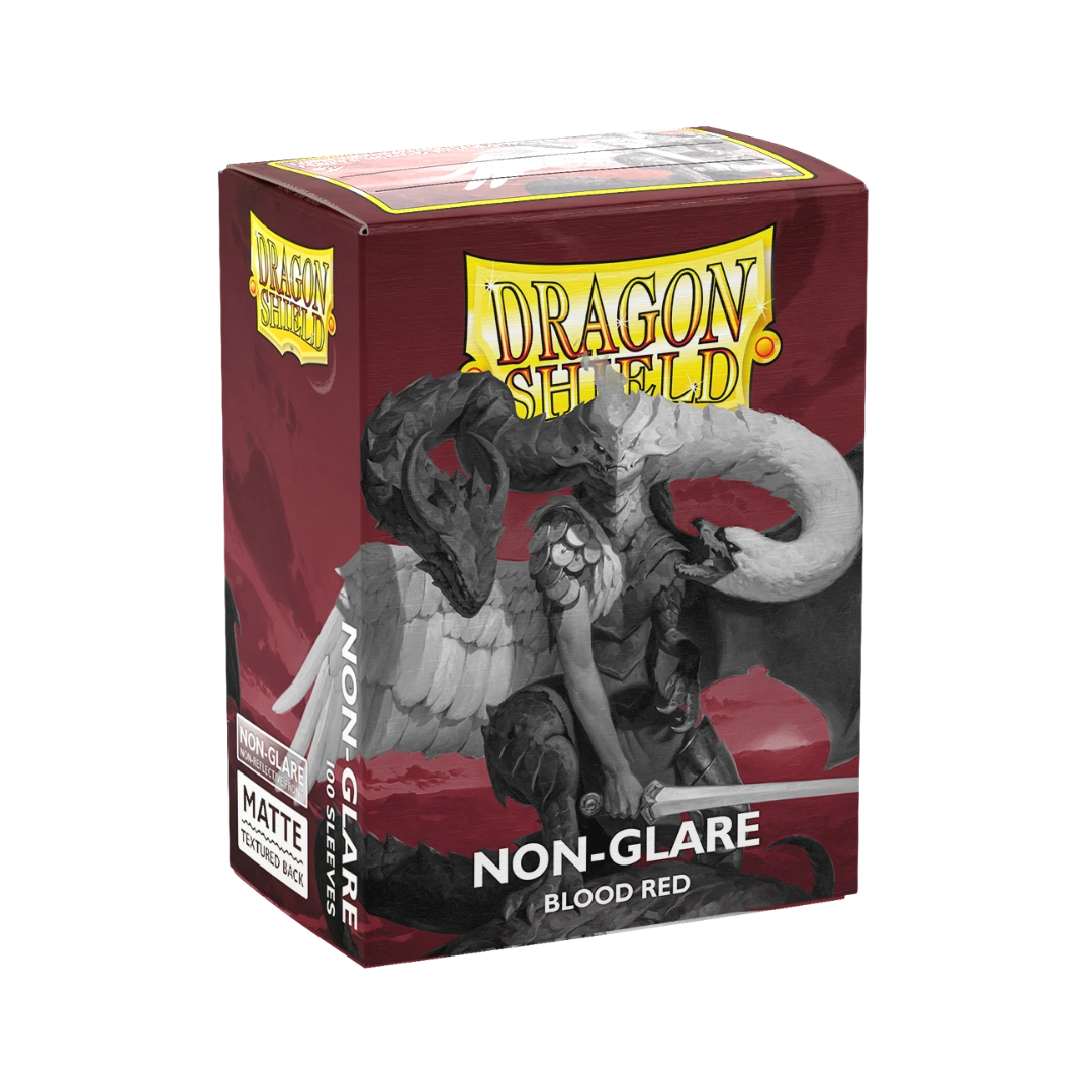 Dragon Shield: Blood Red- Non-Glare - Matte Sleeves - Standard Size