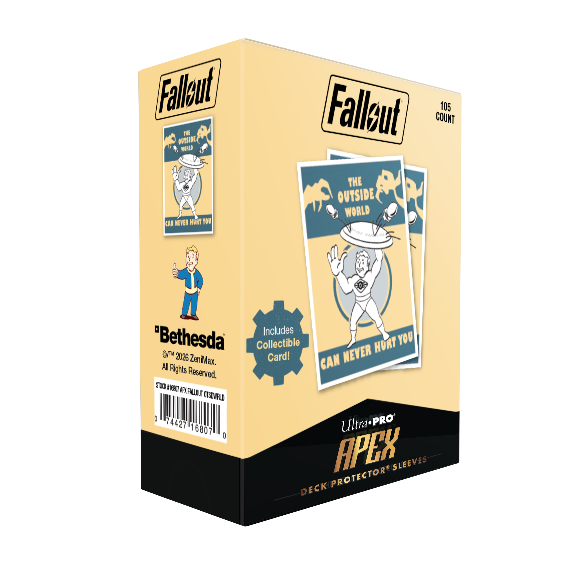Ultra Pro | Fallout | Vault Boy - The Outside World 105ct APEX DECK PROTECTOR Sleeves