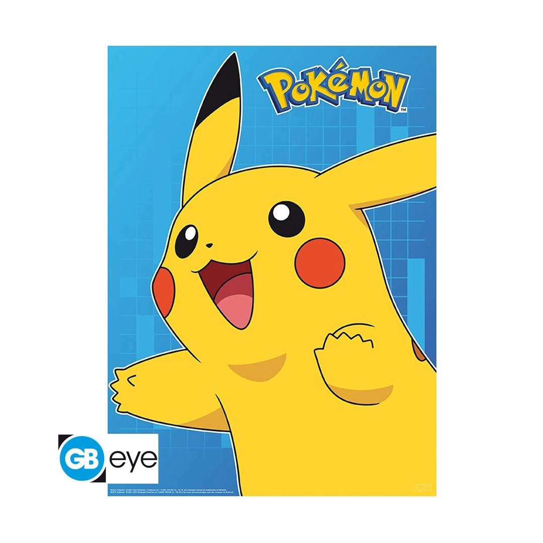 POKÉMON Poster-Set (2er) – Chibi Style: Bunte Charaktere (52 x 38 cm)