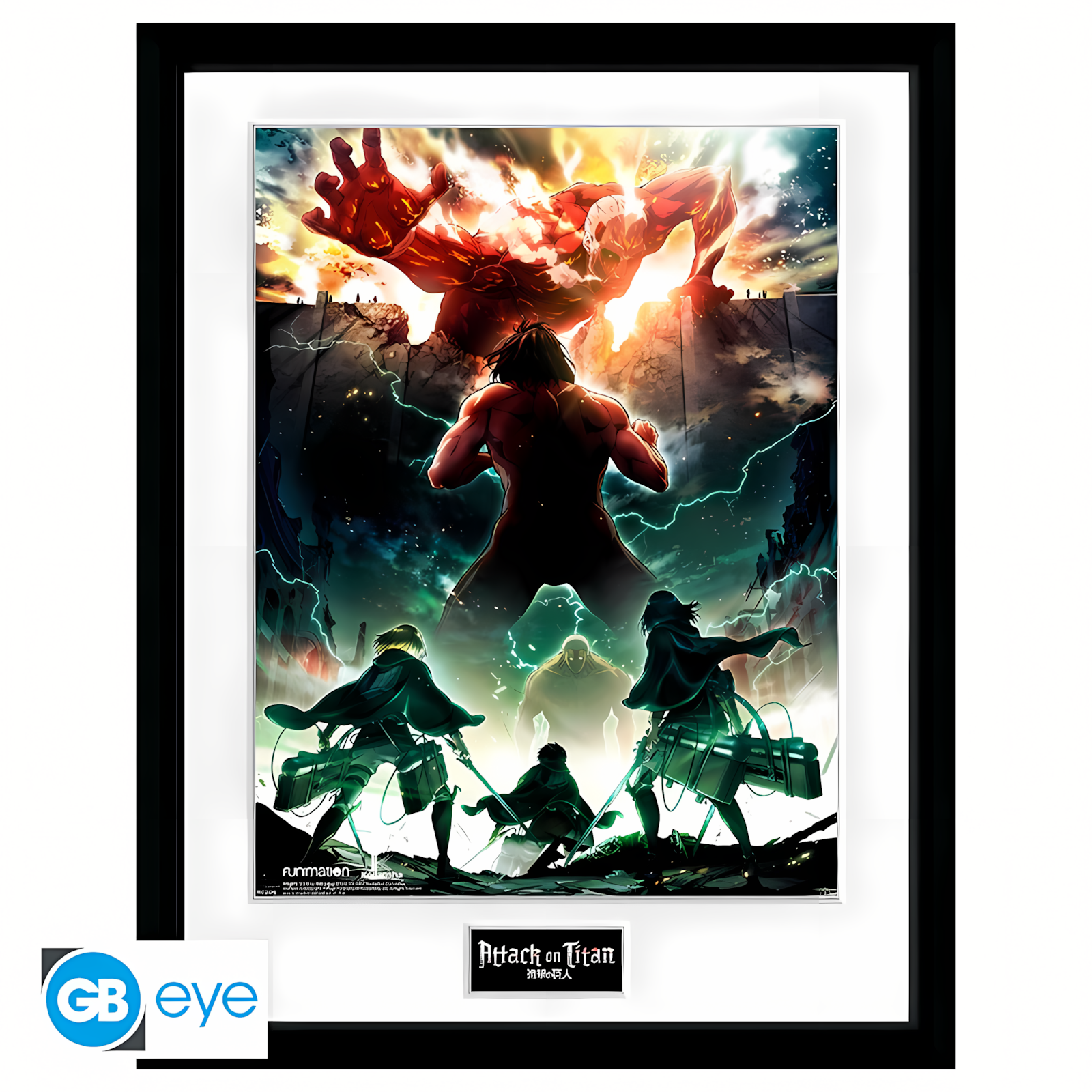 Abysse: Attack On Titan - Framed Print (30 x 40cm) - Key Art
