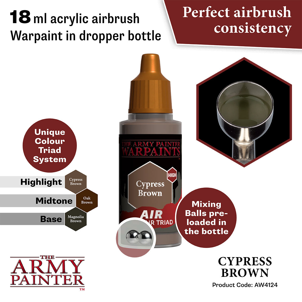 The Army Painter - Cypress Brown - Warpaints Air