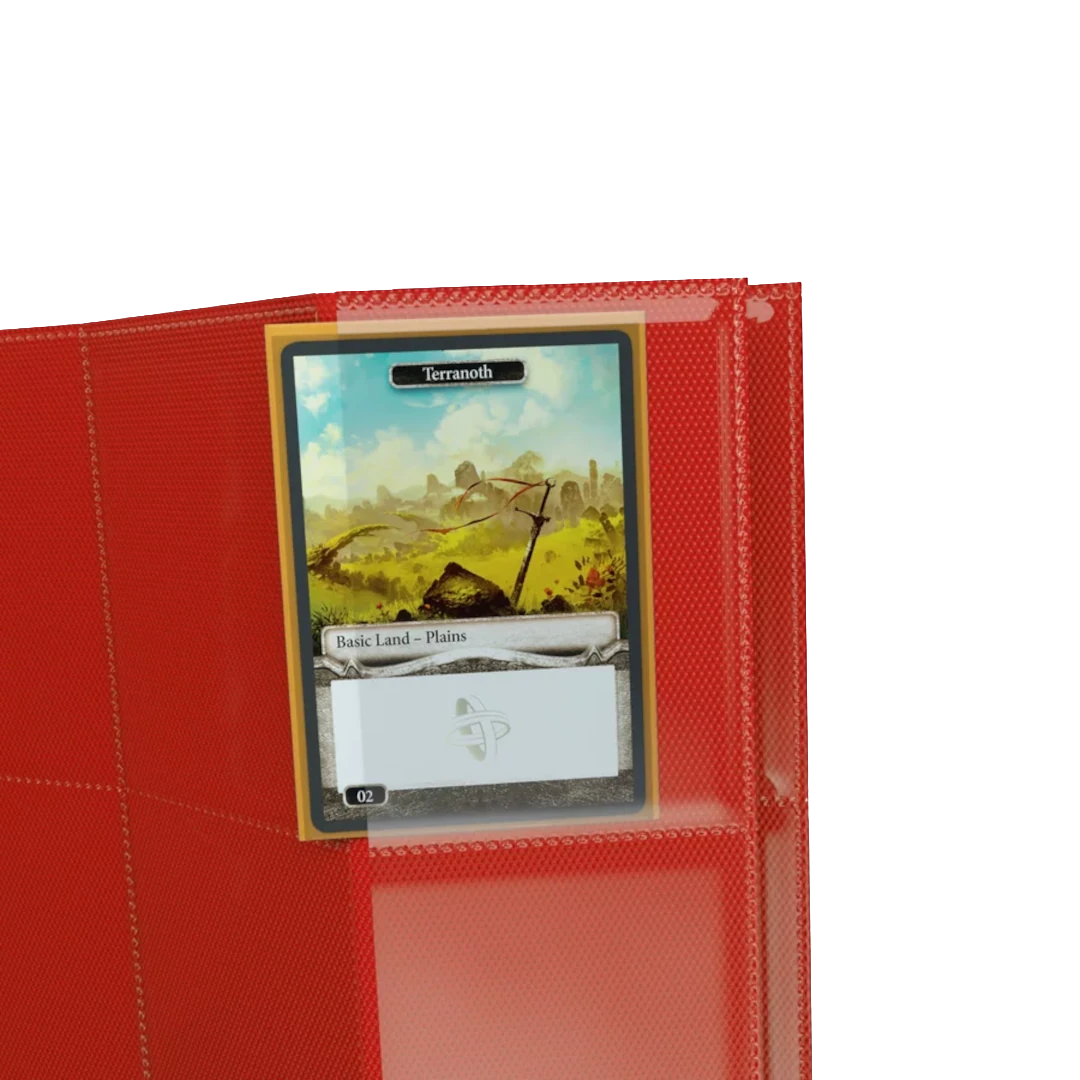 Gamegenic | Sideloading 18-Pocket Pages | Red Binder Pages (10pcs)