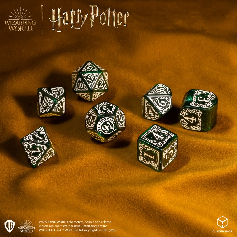 Q Workshop | Slytherin | Harry Potter Modern Dice Set
