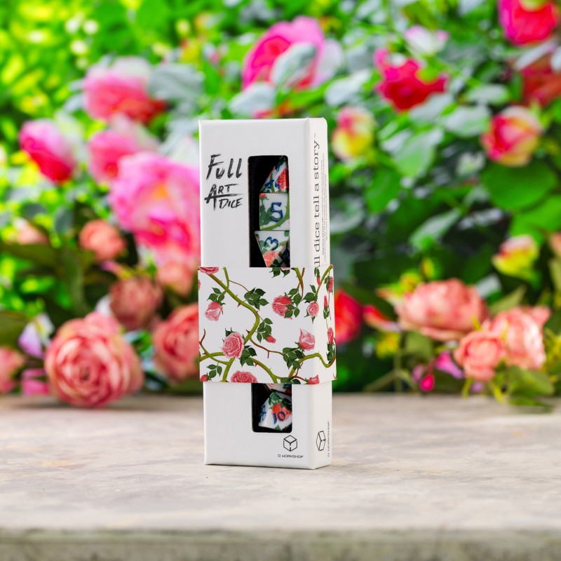 Q Workshop | Roses | Full Art Dice Set™