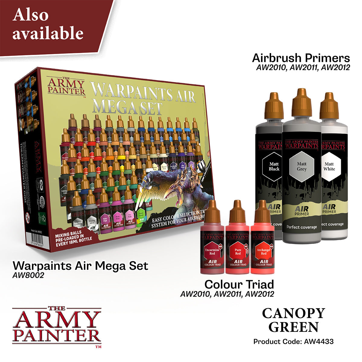 The Army Painter - Canopy Green - Warpaints Air