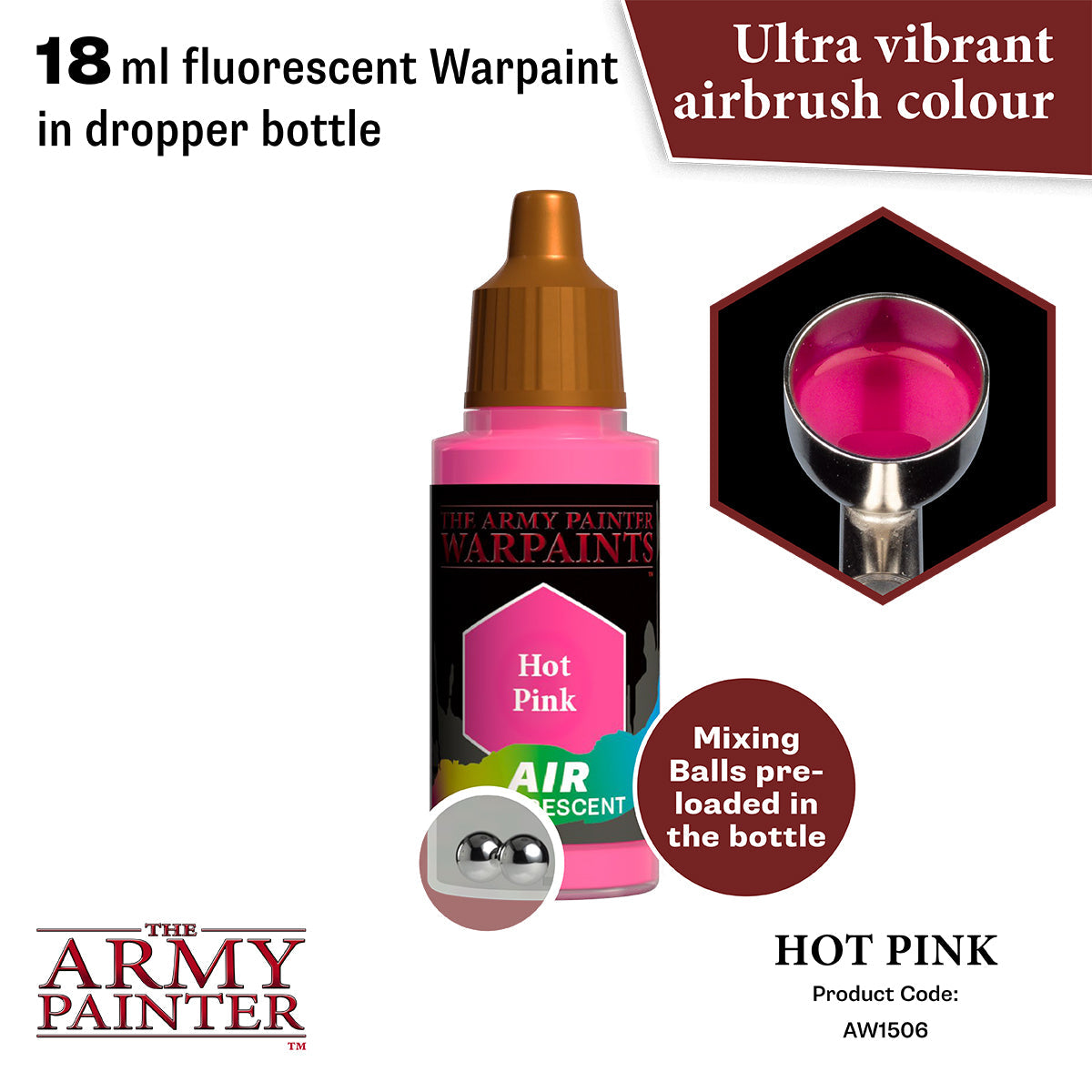 The Army Painter - Hot Pink - Warpaints Air Fluorescent