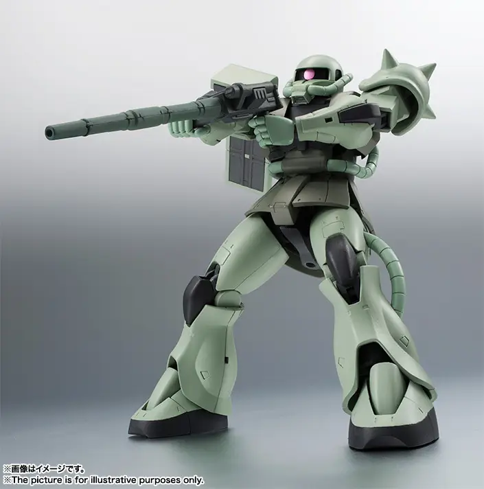 Tamashii Nations | MS-06 Zaku (Version A.N.I.M.E. Reissue) The Robot Spirits (13cm) | Gundam