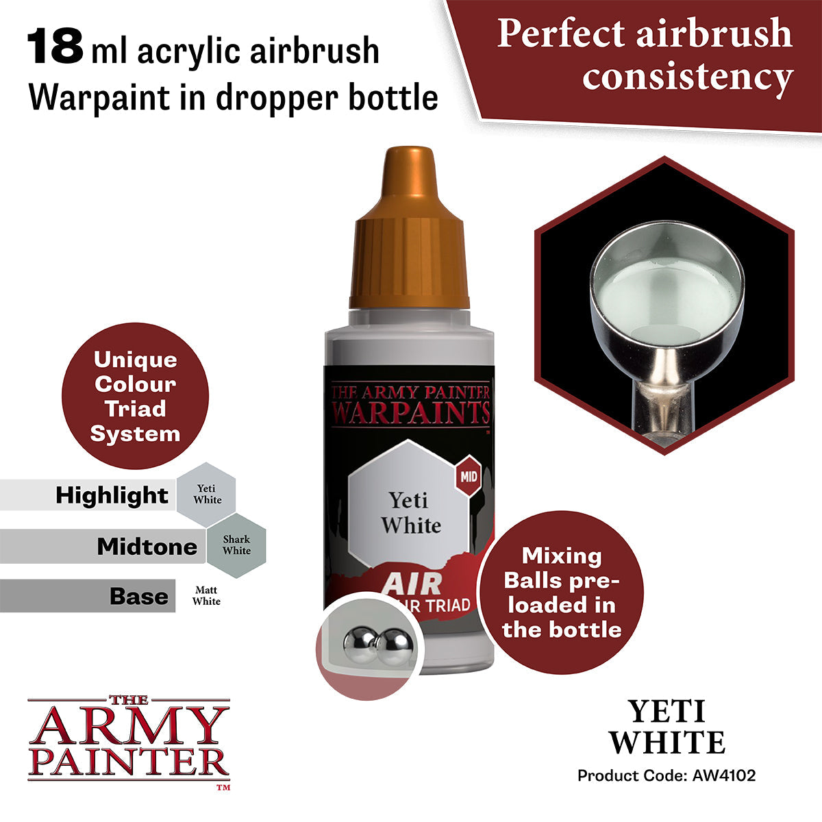 The Army Painter - Yeti White - Warpaints Air