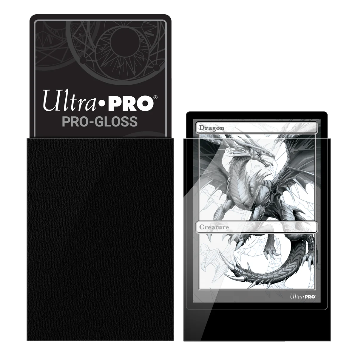 Ultra Pro - PRO-Gloss 50ct Standard Deck Protector® sleeves: Black