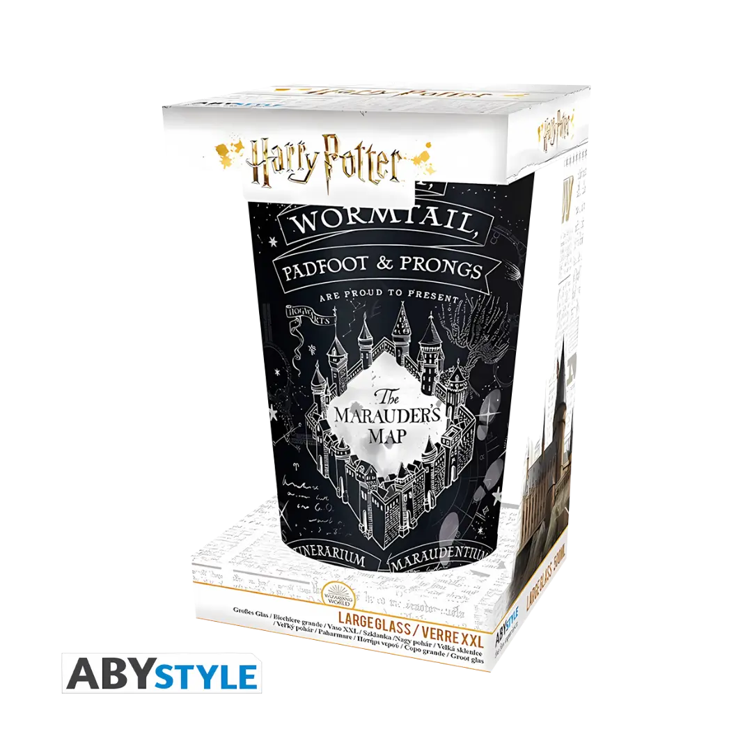 Harry Potter - Large Glass - 400ml - Marauder's map