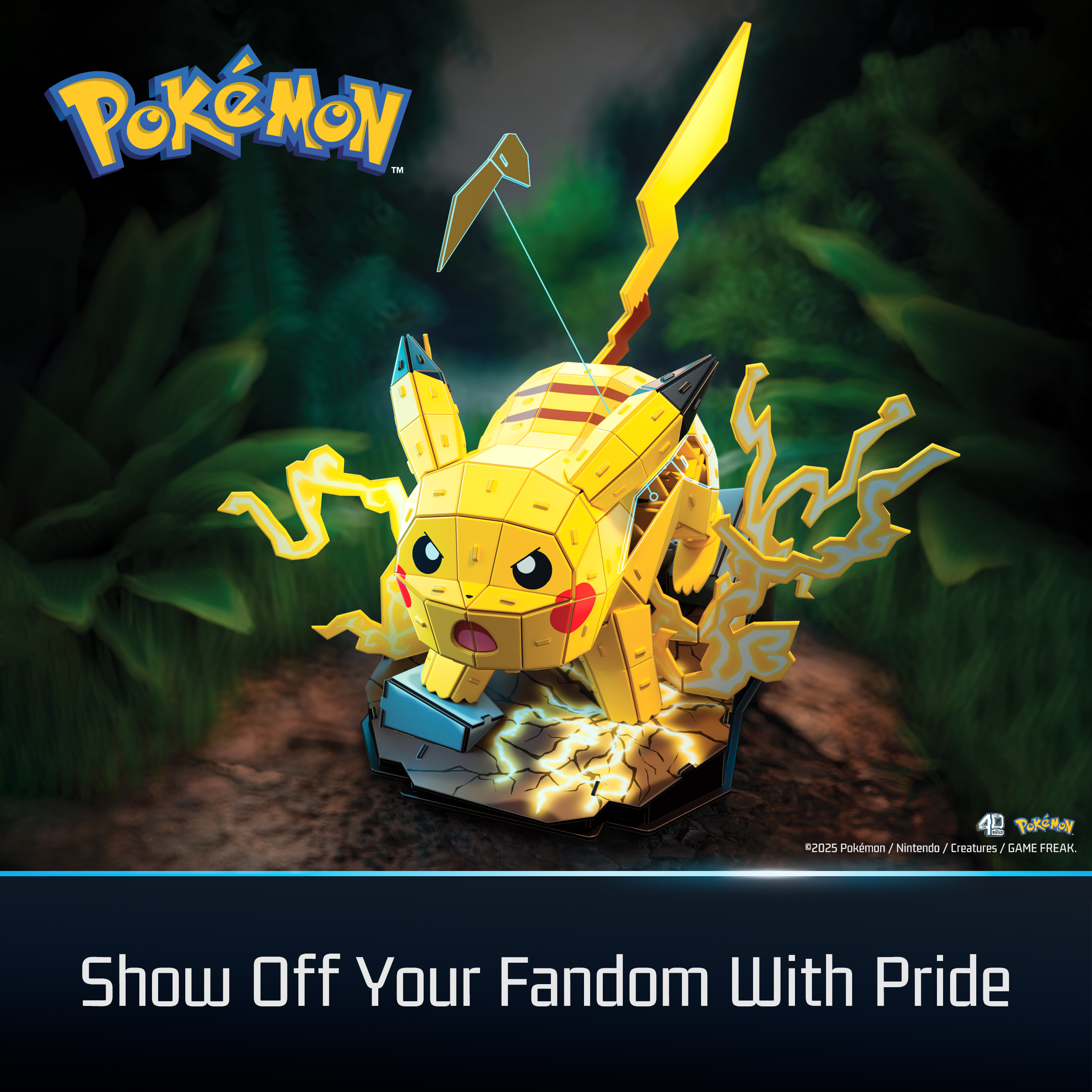 Spin Master | Pikachu 4D Build Puzzle | Pokémon