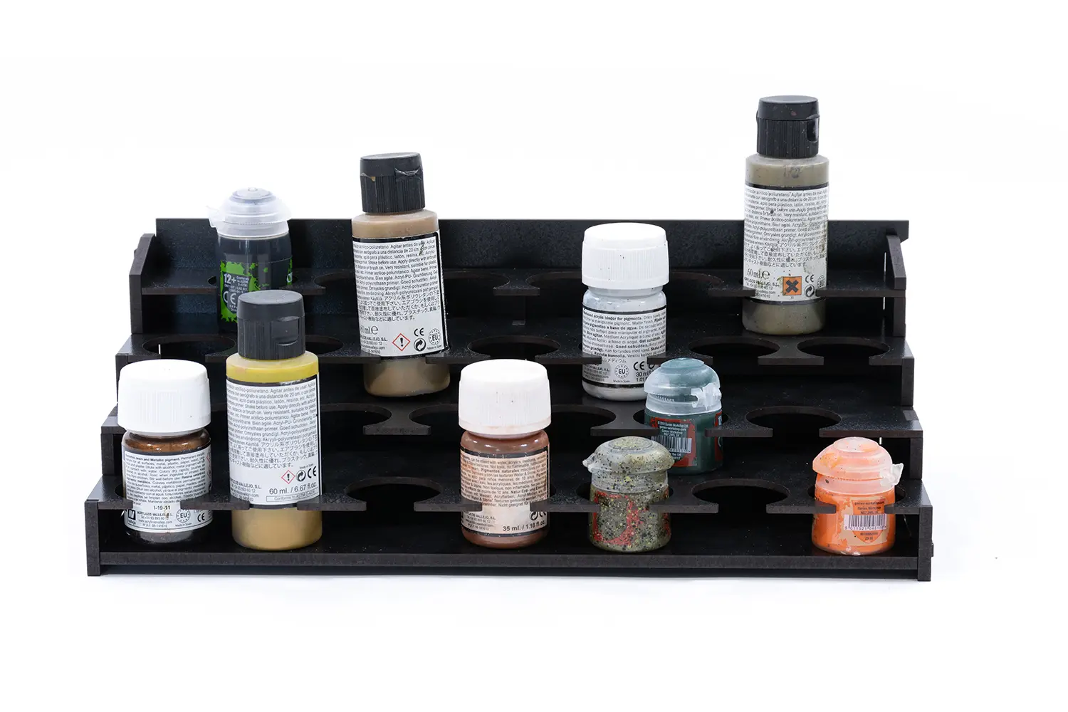 Kraken Wargames | Farbregal Top (Pigment) | Black Rack