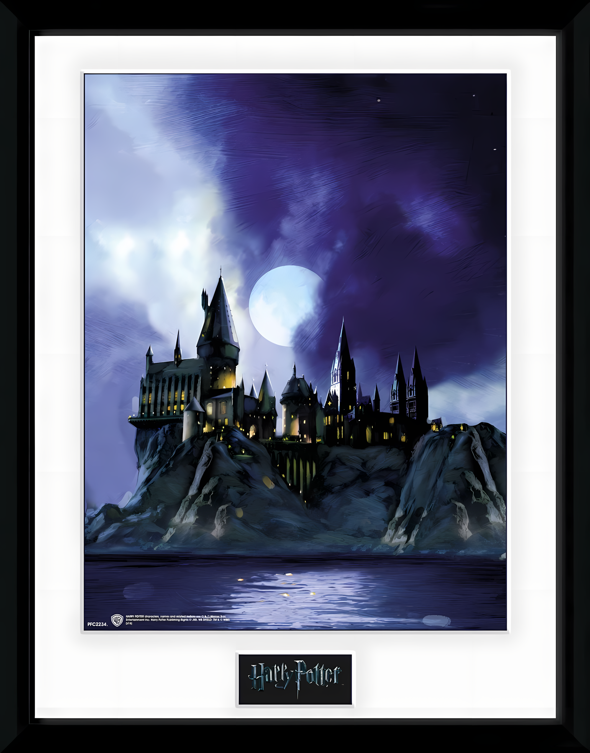 Abysse: Harry Potter - Framed Print (30 x 40cm) - Hogwarts Painted