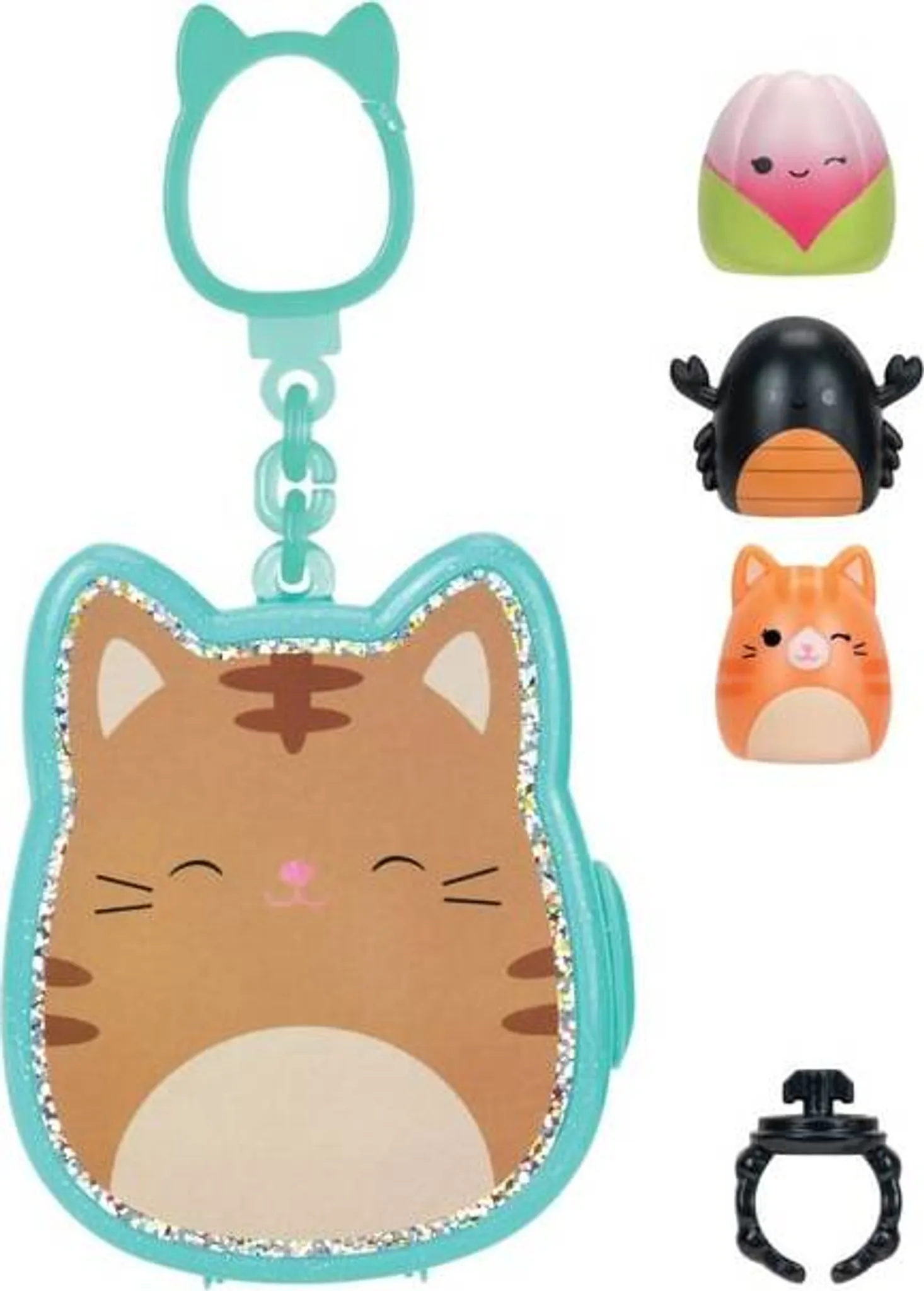 Jazwares | Squish-a-Longs Schlüsselanhänger-Clips | 12er Pack Thekendisplay