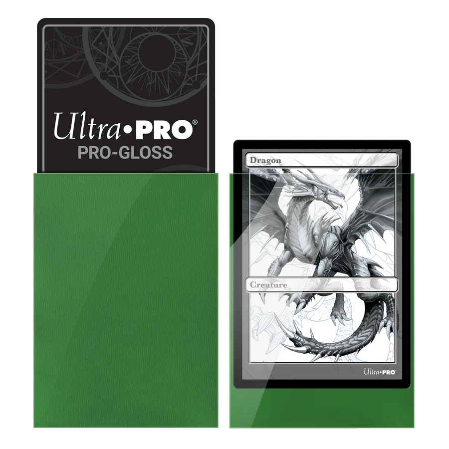 Ultra Pro - Pro-Gloss Deck Protector Sleeves (100ct) Stil: Grün