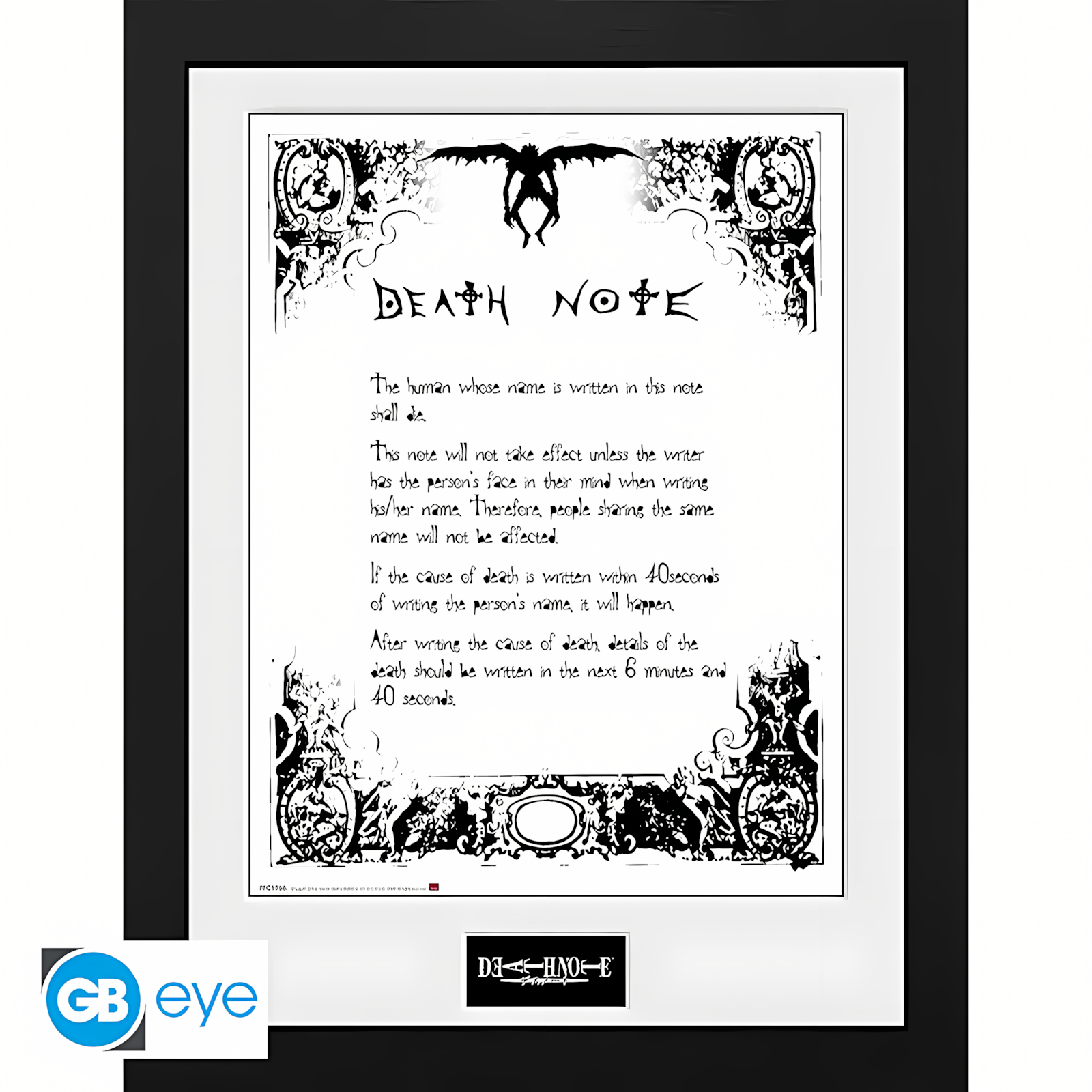 Abysse: Death Note - Framed Print (30 x 40cm) - Death Note
