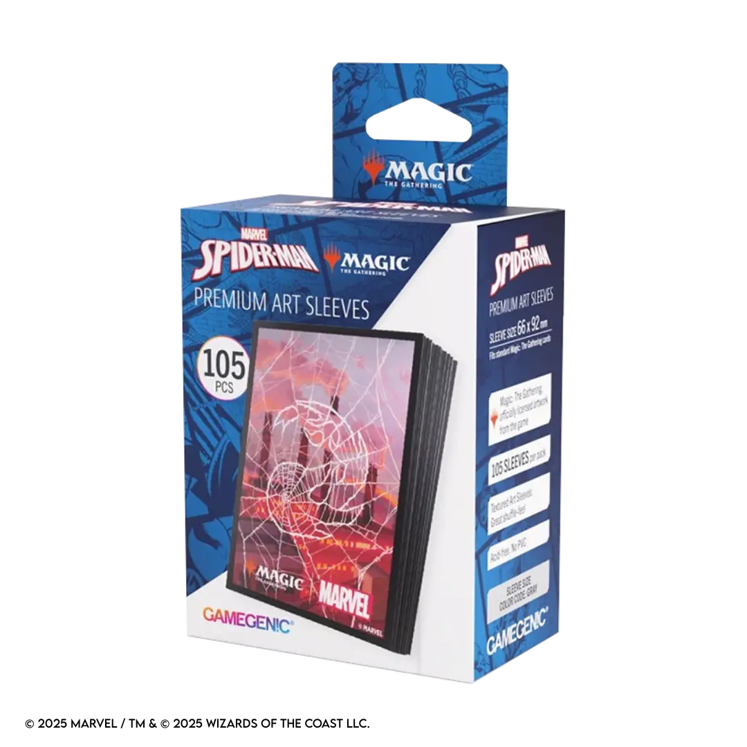 Gamegenic | Magic: The Gathering - Spider-Man / Mountain | Premium Art Sleeves (105 Stück)