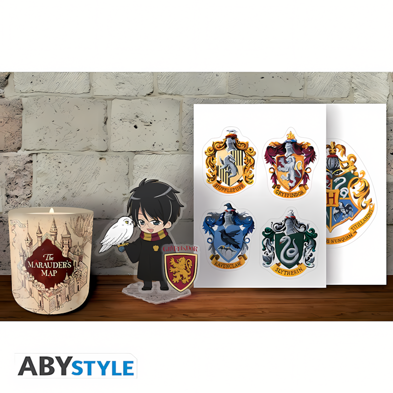 Harry Potter | Marauder's Map | Gift Set (Candle, Acryl® Figure & Stickers)