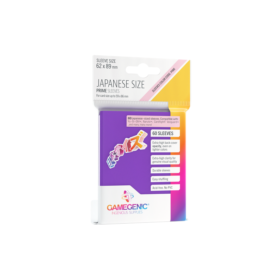 Gamegenic - Japanese Sized Sleeves - Lila (60 Stück)