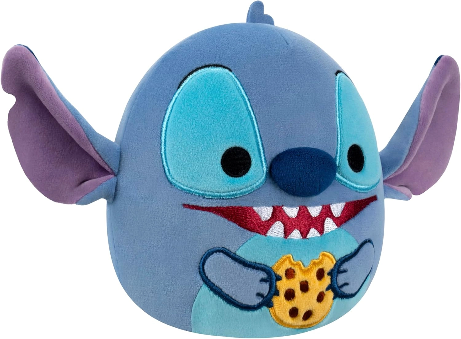 Jazwares | Squishmallows Disney Stitch Eating Chocolate Chip Cookie | 25cm Medium Plush