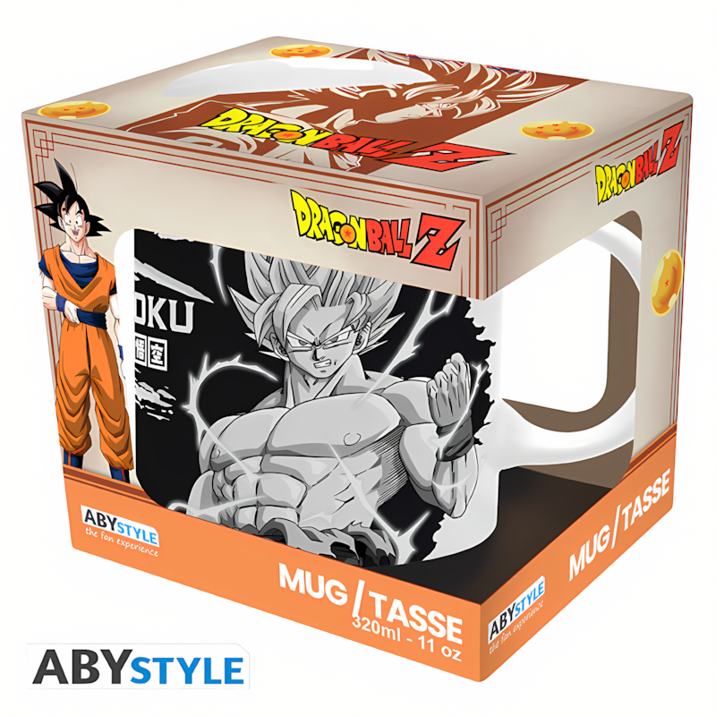 Dragon Ball | DBZ/Son Goku | Mug (320ml) (Black & White)