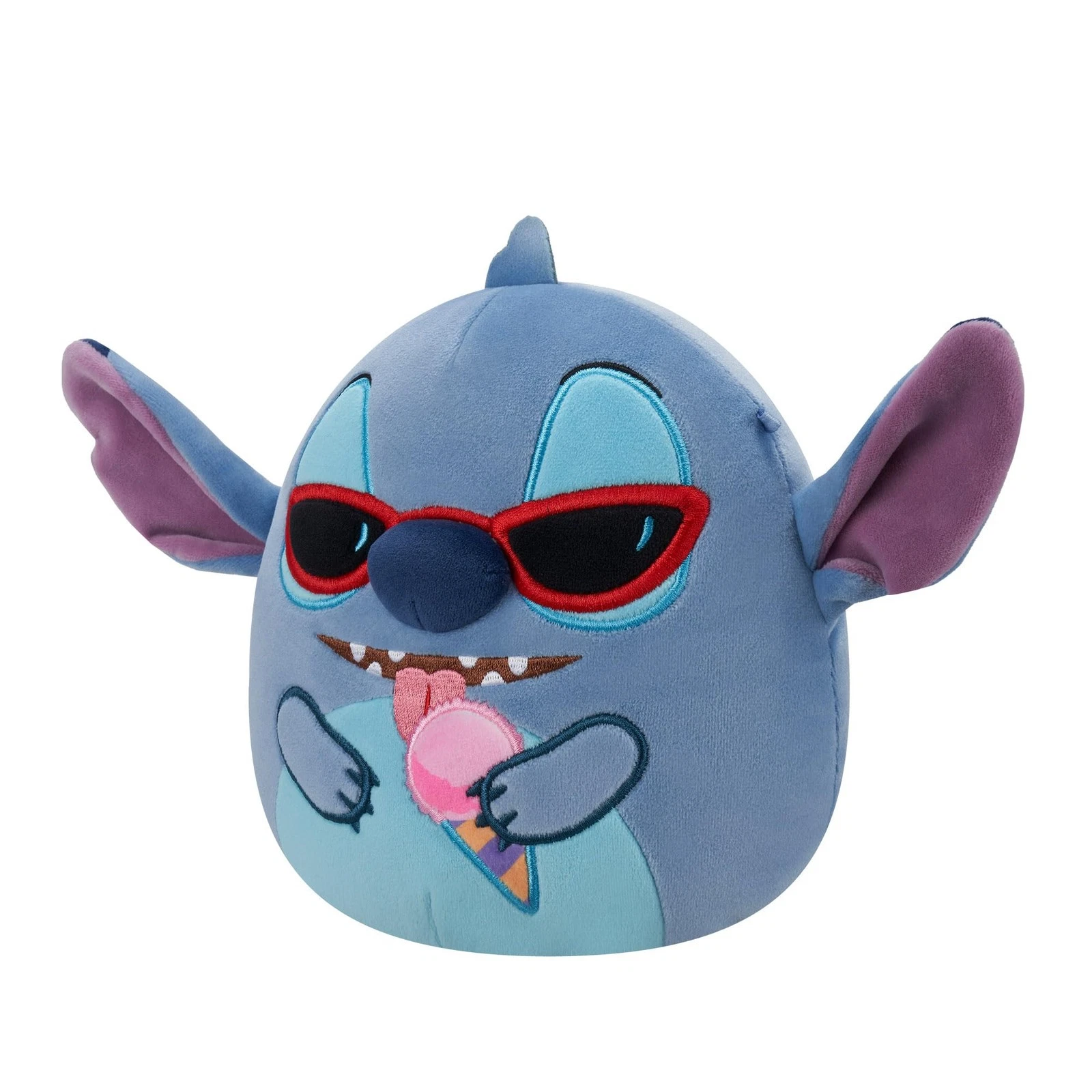 Jazwares | Squishmallows Disney Stitch Holding Snow Cone | 25cm Medium Plush