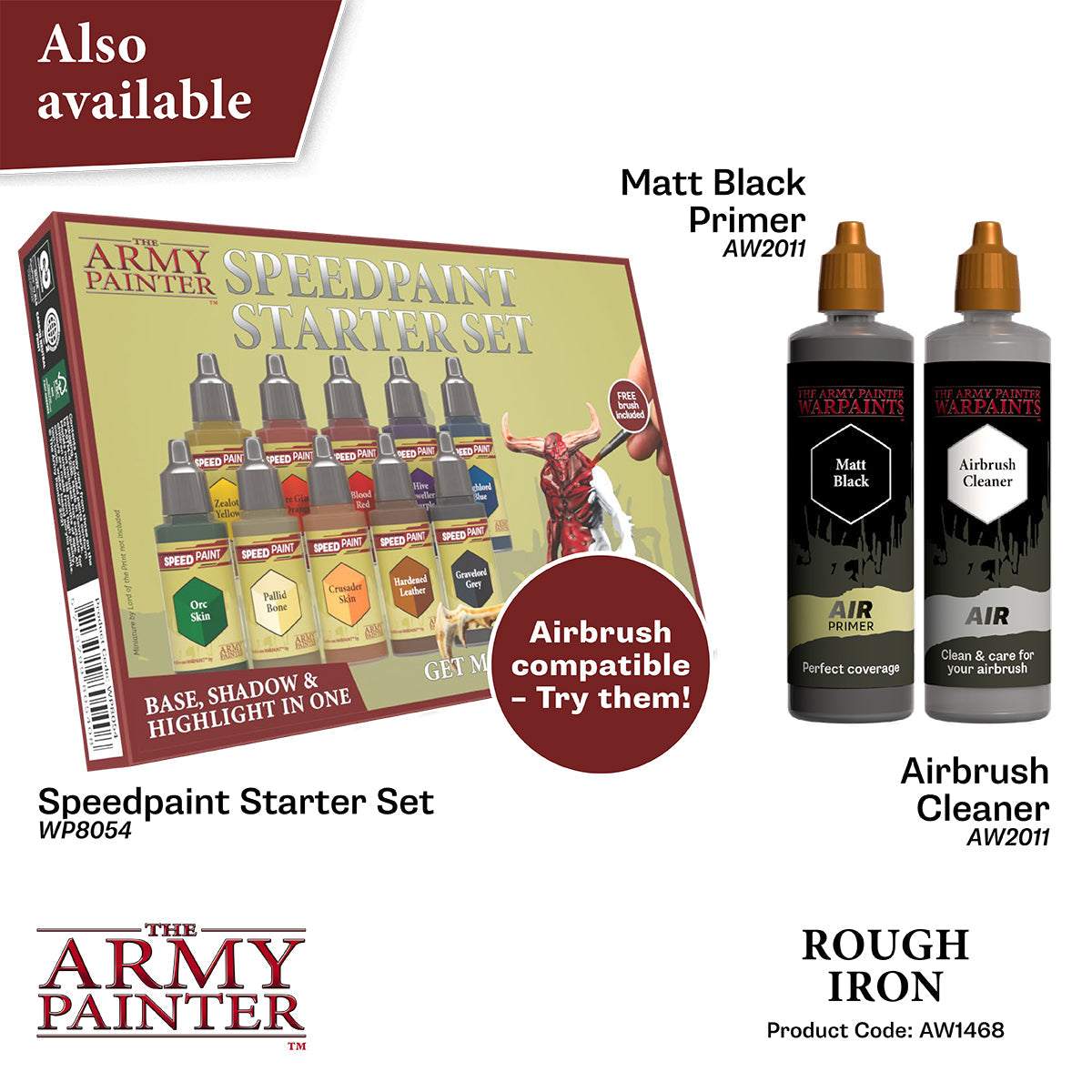 The Army Painter - Rough Iron - Warpaints Air Metallics