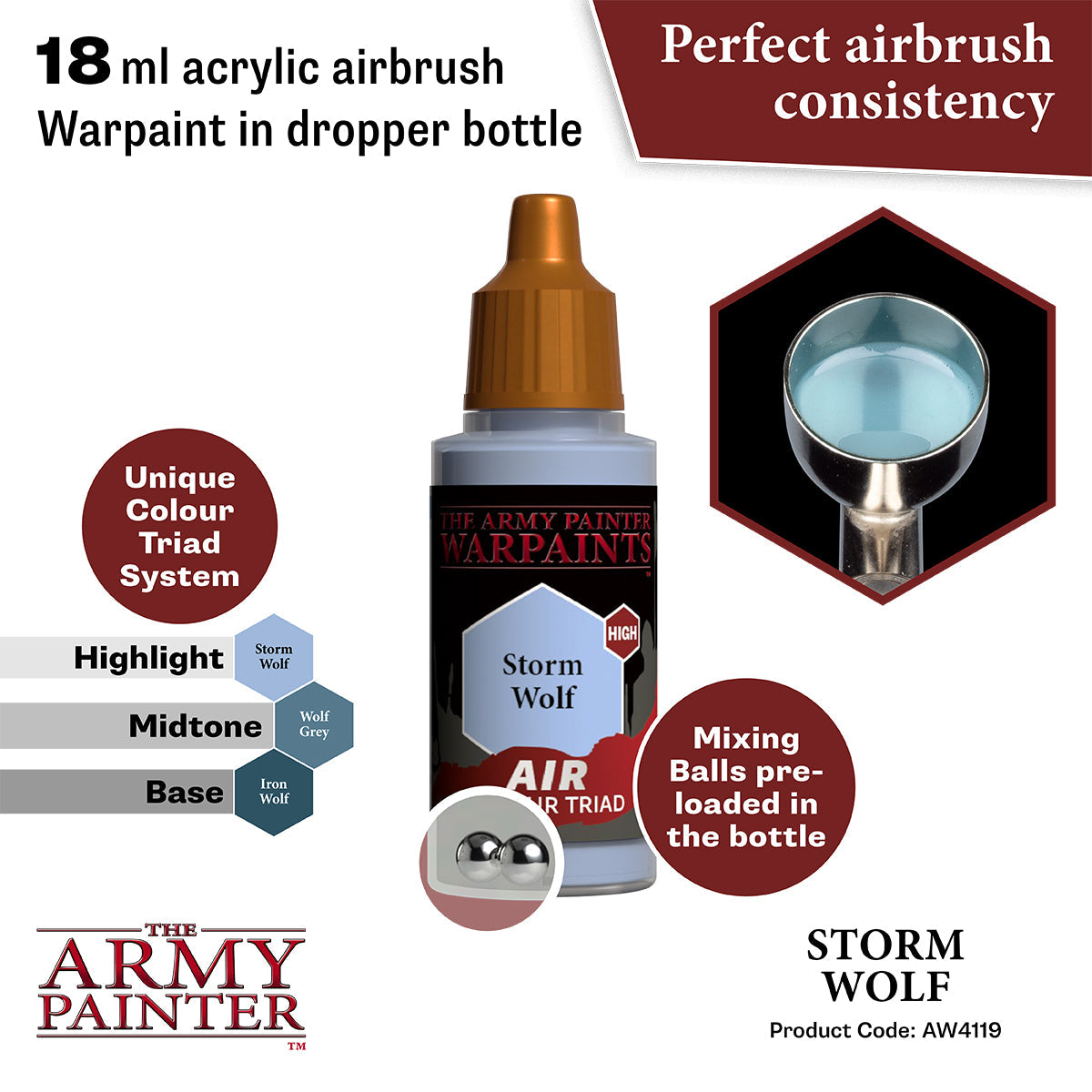 The Army Painter - Storm Wolf - Warpaints Air