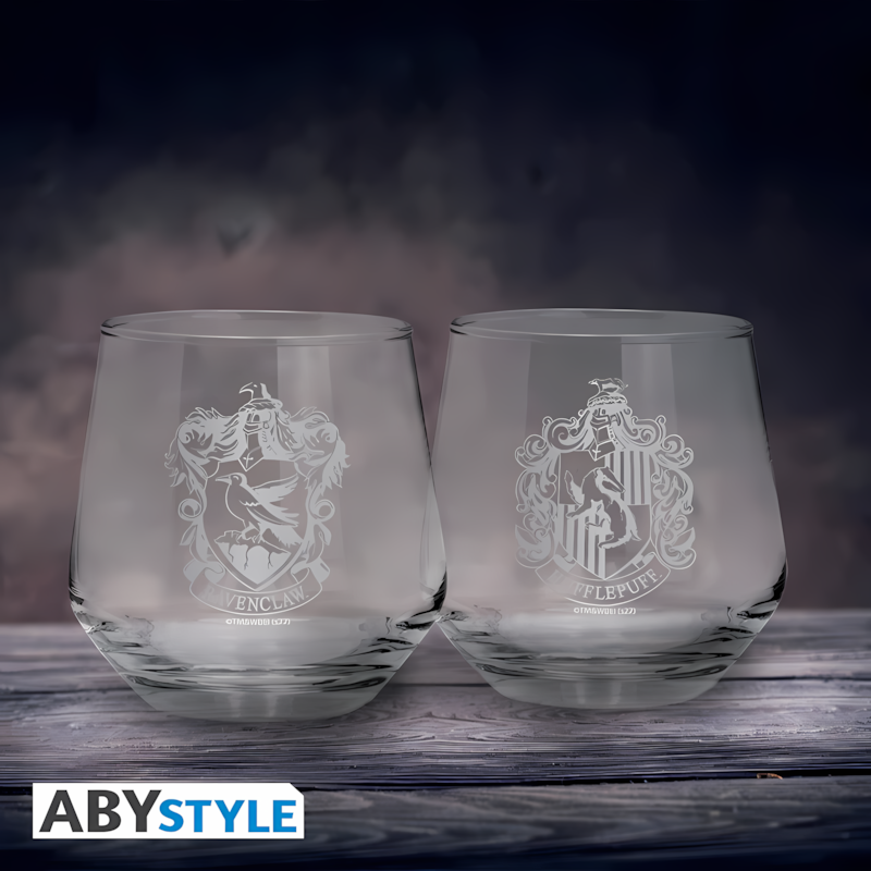 Harry Potter | Ravenclaw & Hufflepuff | Glass Set