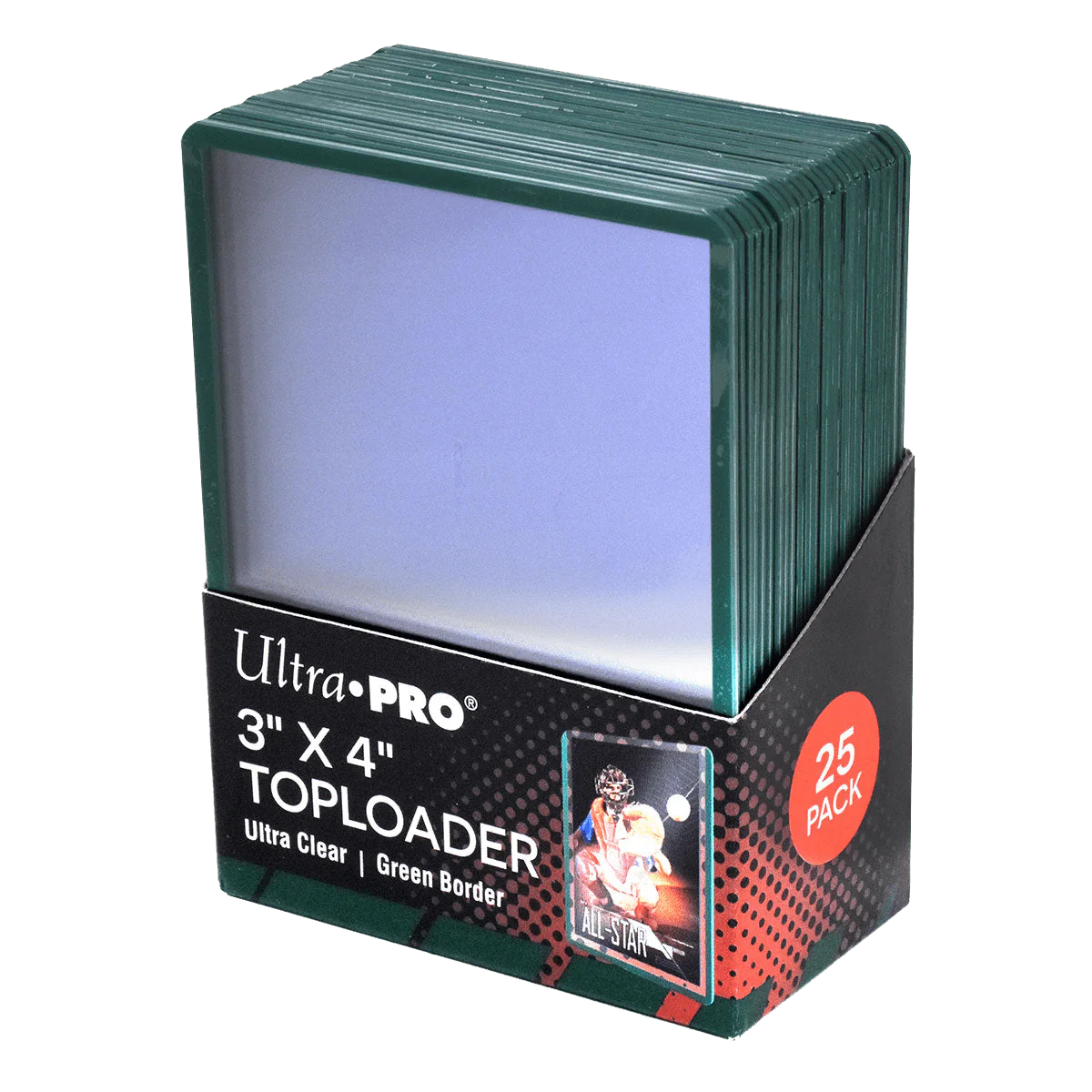Ultra Pro - Colored Boarder Toploaders (25ct) - Green