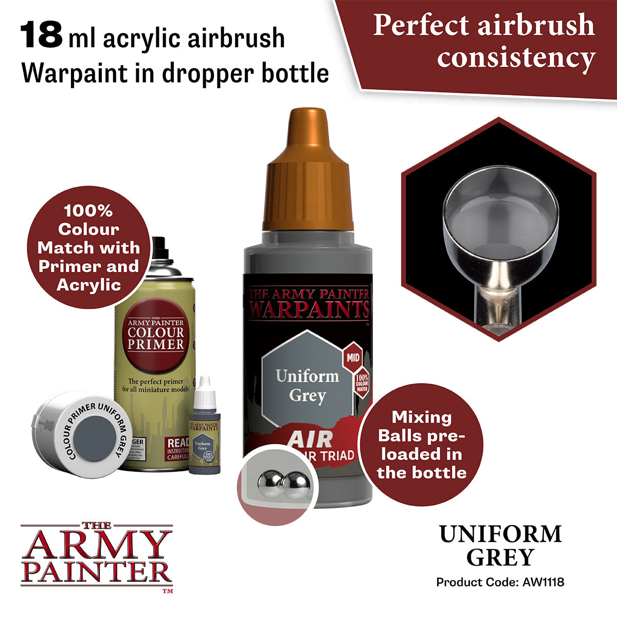 The Army Painter - Uniform Grey - Warpaints Air