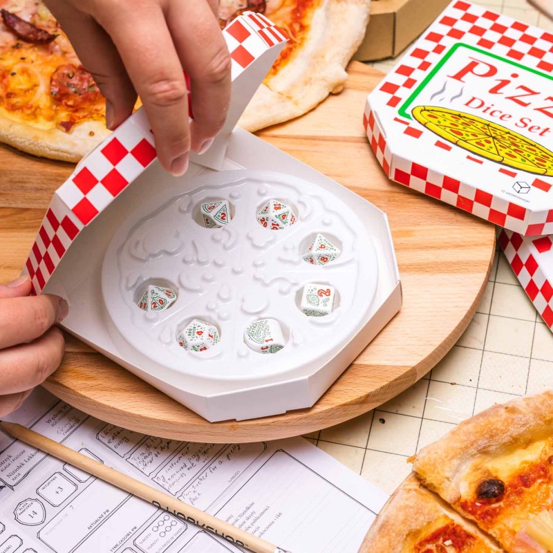 Q Workshop | Pepperoni | Pizza Dice Set