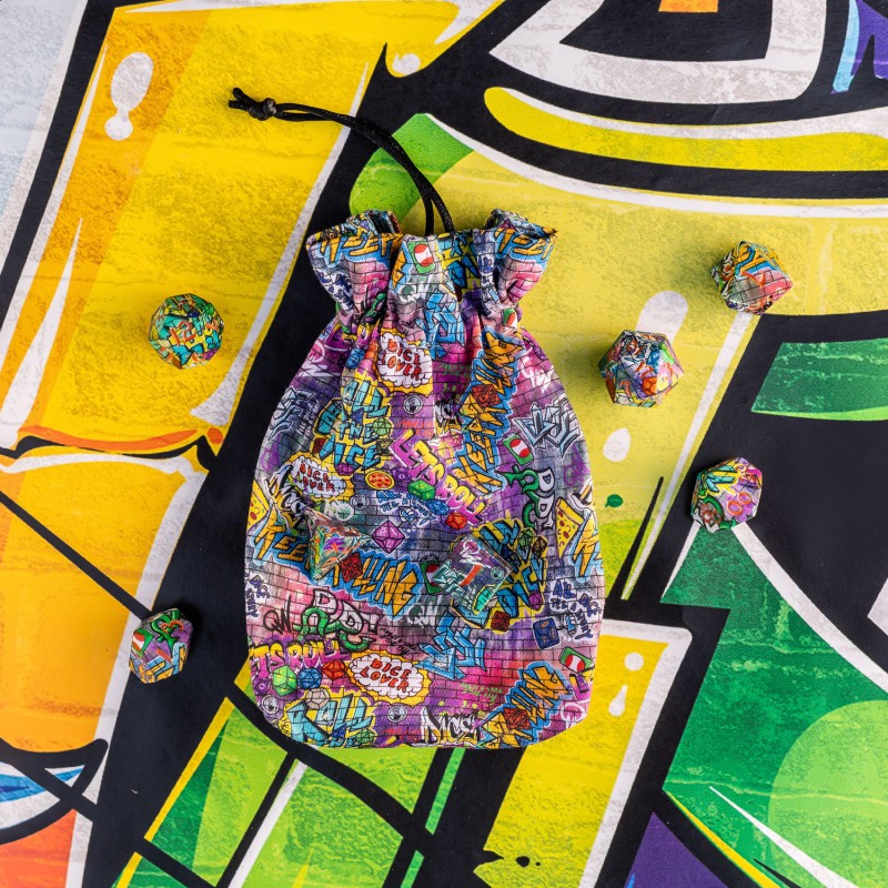 Q Workshop | Graffiti | Full Art Dice™ Pouch