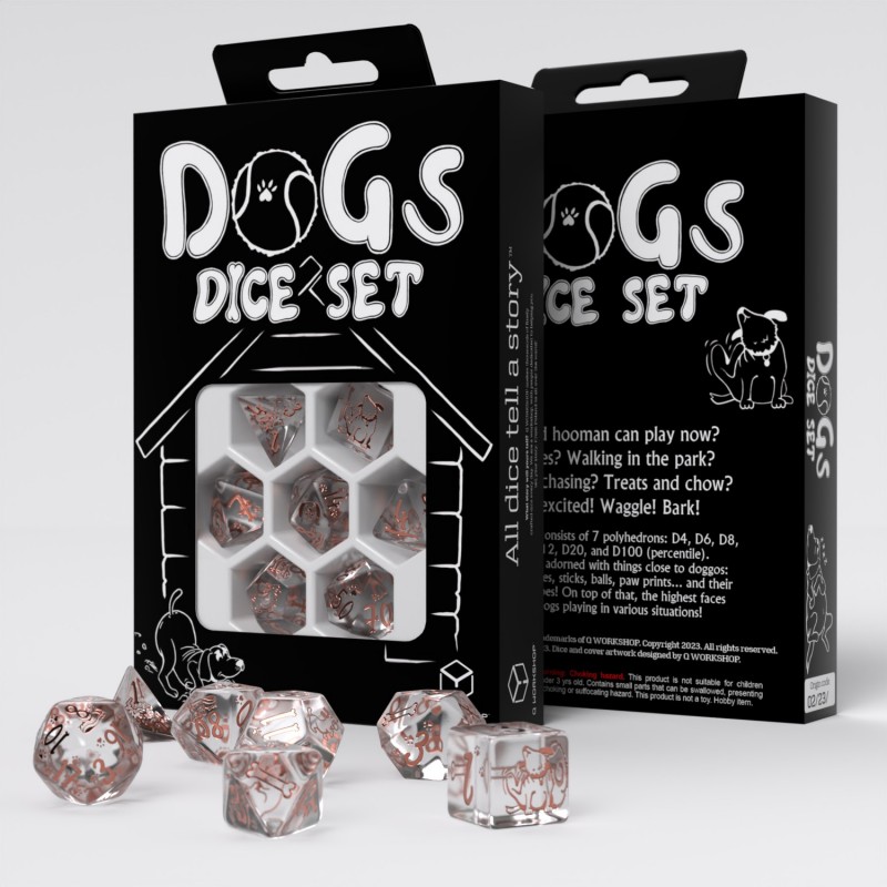 Q Workshop | Bubbles | Dogs Dice Set