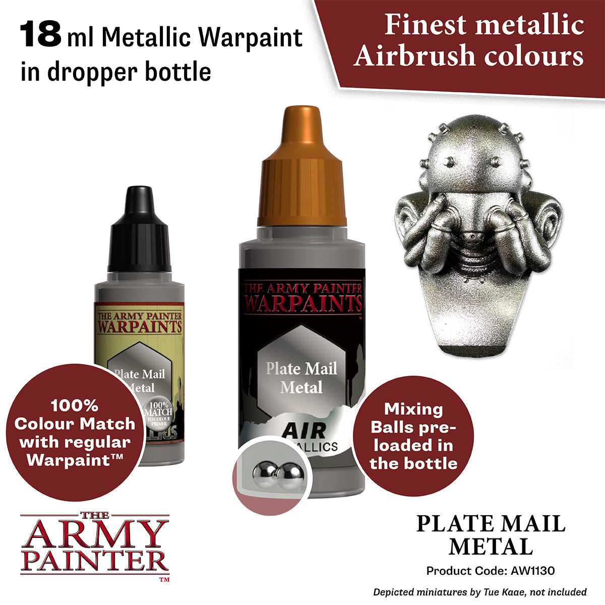 The Army Painter - Plate Mail Metal - Warpaints Air Metallics